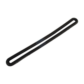 The Sparex Oval Rubber Tensioner 270mm 1 loop - S.18980, a black rubber O-ring gasket with exceptional elasticity, is ideal for sealing joints in plumbing or mechanical applications.