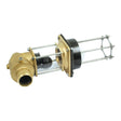 The Sparex Overflow Valve 60mm, Part No. S.59486, is an industrial pump component made of brass and glass with black fittings, mounted on a metal frame. Metaltecnica's precise specifications note that it stands at a height of 495mm.