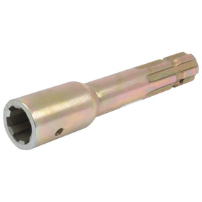 The Sparex PTO Adaptor - Female spline 1 3/8'' - 6 x Male spline 1 3/8'' - 6 with - S.254 features a hexagonal opening on one end and a toothed cylindrical structure, making it perfect for matching the spline diameter of various tools.