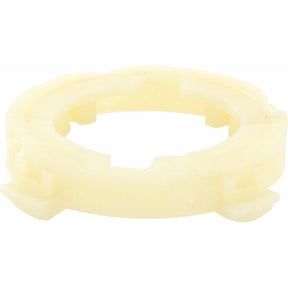 A close-up view of a circular, off-white plastic ring with notched edges, reminiscent of the PTO BEARING-EASYLOCK 68MM - Weasler | Sparex Part No.S.59655 from Sparex.