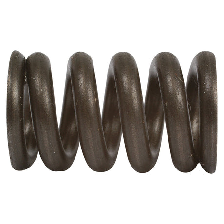 Close-up of the PTO Clutch Outer Spring (Sparex Part No.S.6187), a coiled metal compression spring with a cylindrical shape, gray in color, featuring a 13mm diameter and 2.5mm wire, ideal for Sparex machinery.