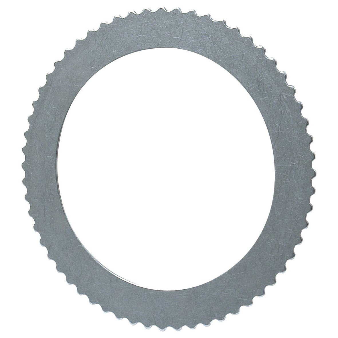 A circular metal disc with a serrated outer edge and a smooth inner edge, this PTO Clutch Plate (Sparex Part No. S.65362) from Sparex ensures reliable performance.