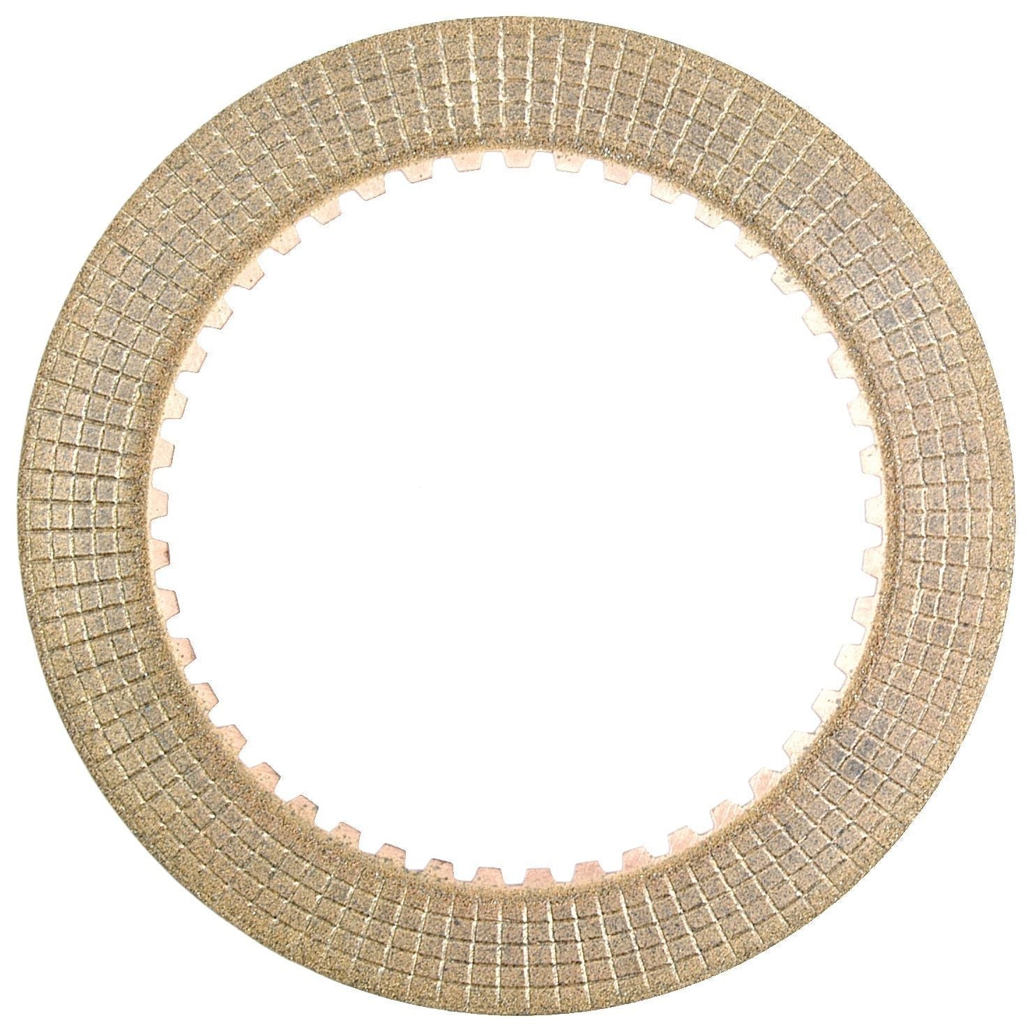 A circular, metallic PTO Clutch Plate (Sparex Part No. S.65365) with a textured surface and an array of evenly spaced teeth along the inner edge, compatible with Ford/New Holland machinery from the brand Sparex.