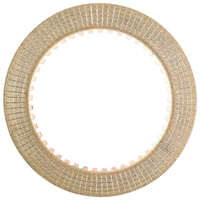 A circular, metallic PTO Clutch Plate (Sparex Part No. S.65365) with a textured surface and an array of evenly spaced teeth along the inner edge, compatible with Ford/New Holland machinery from the brand Sparex.