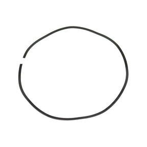 A PTO Clutch Spring (Sparex Part No.S.41435) from Sparex, appearing as a thin black circular rubber band with a small gap on one side, set against a white background, evoking the dependable nature of machinery such as Massey Ferguson.