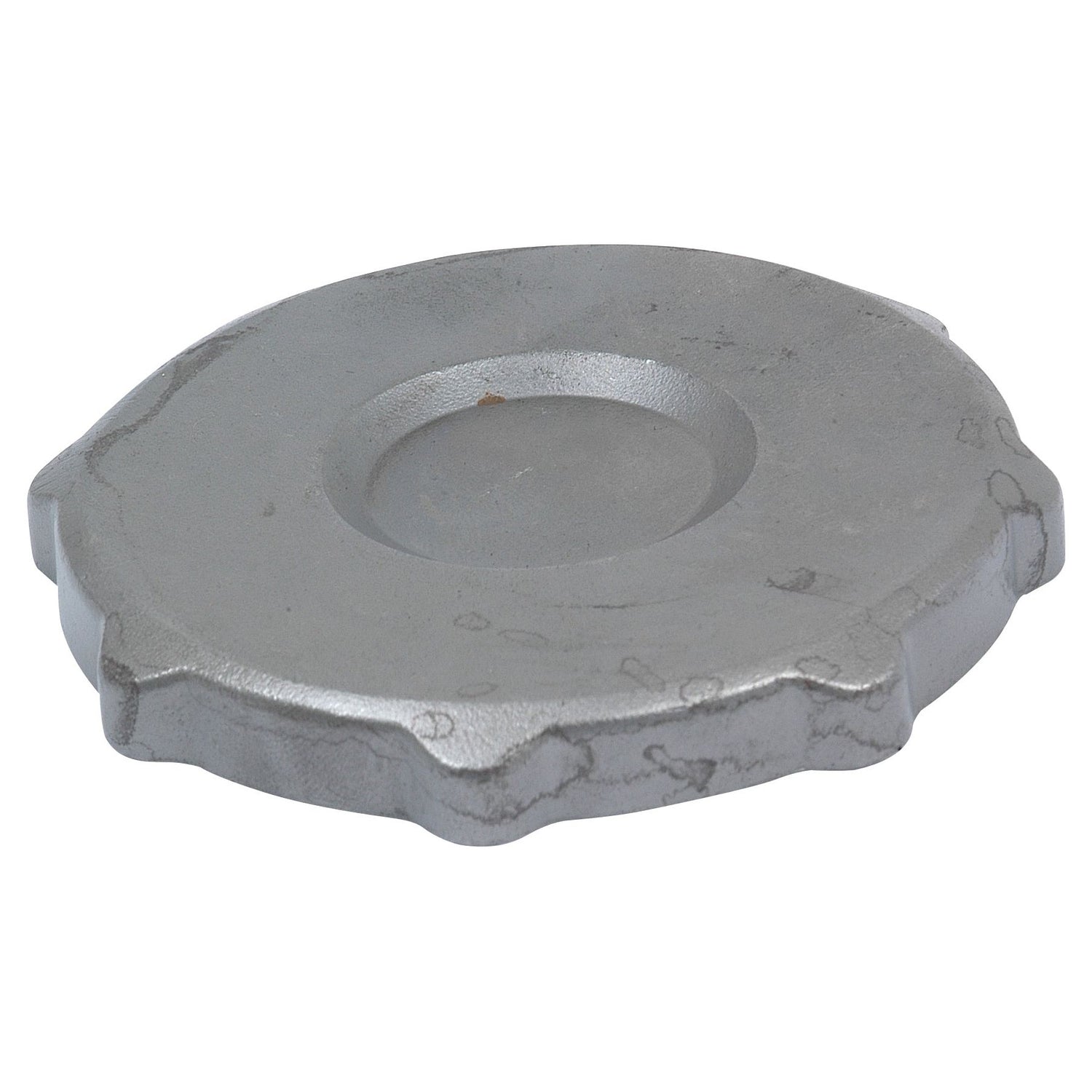 A flat, round metallic disc with a small raised central area and irregular edges, appearing as a PTO Freewheel Flange (RH), Sparex Part No. S.6184 from the brand Sparex.