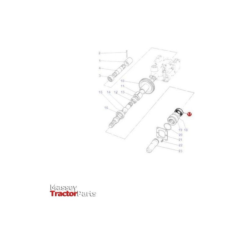 Massey Ferguson PTO Seal - 1077452M1 | OEM | Massey Ferguson parts | PTO-Massey Ferguson-Axles & Power Train,Farming Parts,PTO Seals,Tractor Parts,Tractor PTO,Transmission