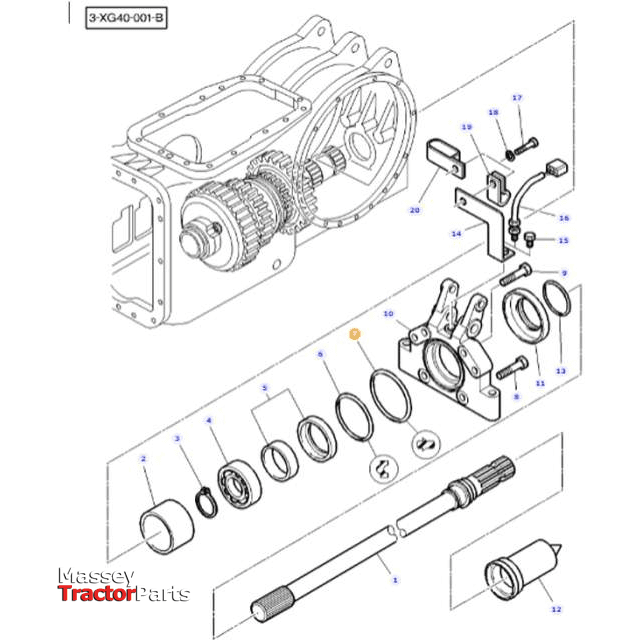 Massey Ferguson PTO Seal - 3801428M1 | OEM | Massey Ferguson parts | PTO-Massey Ferguson-Axles & Power Train,Farming Parts,PTO Seals,Tractor Parts,Tractor PTO,Transmission