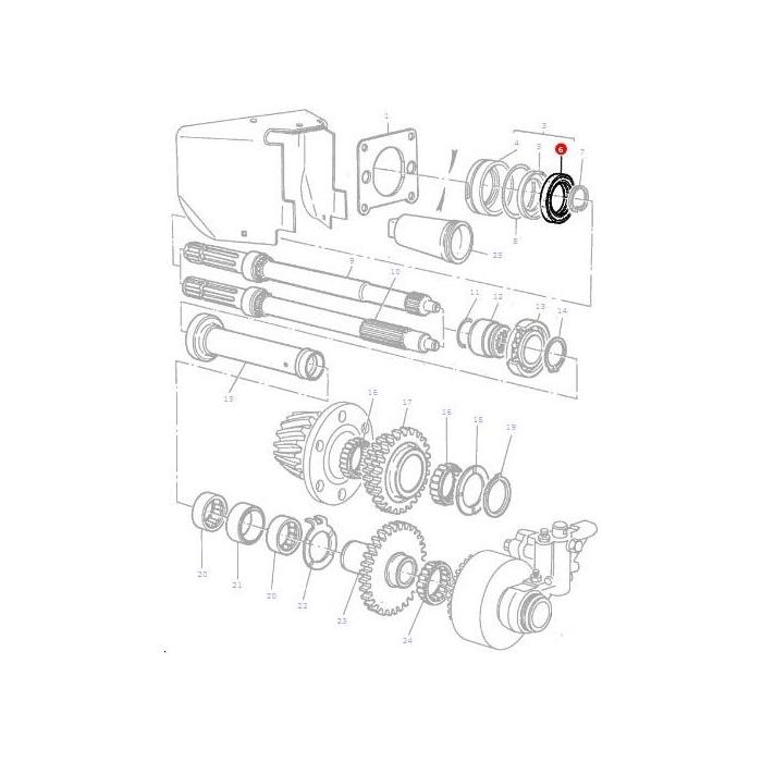 PTO Seal - 834216M1 - Massey Tractor Parts