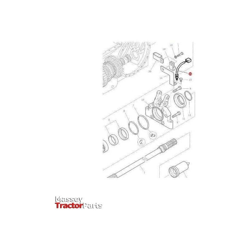 Massey Ferguson PTO Sensor - 3808071M93 | OEM | Massey Ferguson parts | Axles & Power Transmission-Massey Ferguson-Farming Parts,PTO,PTO & Linkage,PTO Guards & Accessories,Tractor Parts
