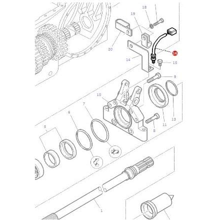 Massey Ferguson PTO Sensor Cable - 6631692A1,3550710M91 | OEM | Massey Ferguson parts | Axles & Power Transmission-Massey Ferguson-Farming Parts,Lighting & Electrical Accessories,Senders & Sensors,Switches & Sensors,Tractor Parts