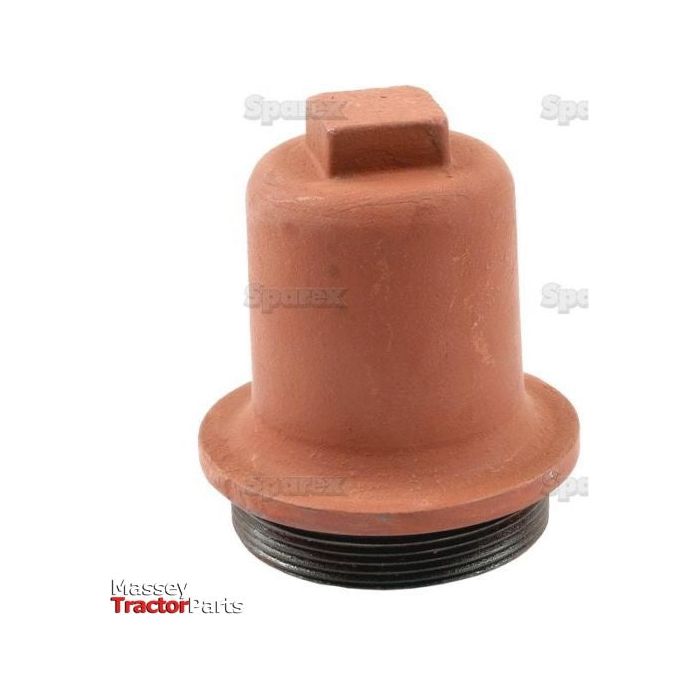 A brown PTO cap with screw threading at the base, labeled with "Sparex" and "Massey Ferguson Tractor Parts," identified as Sparex Part No. S.41310.