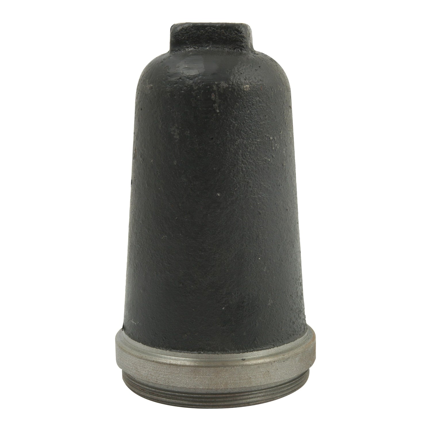 A PTO cap, Sparex Part No. S.41311, featuring a dark gray, cone-shaped metal design and a threaded silver base, typically used on tractors such as Landini or Massey Ferguson.