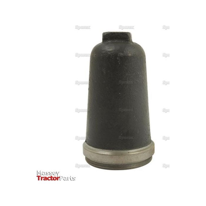 A black, cylindrical PTO Cap with a metal base and threaded end, showing faint "Sparex" watermarks in the background. The bottom left corner features text that reads "Massey Ferguson Tractor Parts." This item is the Sparex Part No. S.41311 from the brand Sparex.