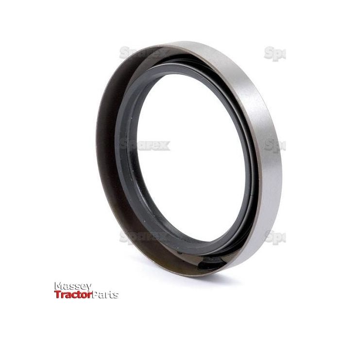 Close-up of a circular, metallic tractor part with an inner black rubber ring, displayed against a white background. The Sparex logo is visible in the bottom left corner of this PTO Shaft Seal (Sparex Part No. S.43456).