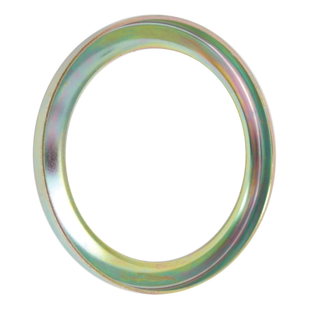 A round, metallic washer with a shiny, iridescent surface and smooth edges, perfectly compatible as a PTO Shield component for Massey Ferguson equipment (Sparex Part No. S.41991).