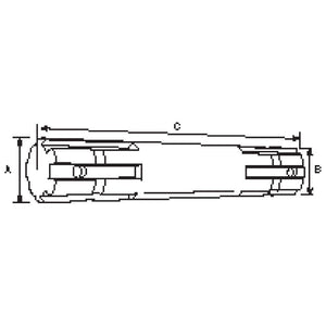 PTO Splined Shaft - Both Ends - 1 3/8'' - 6 Spline x 1 1/8'' - 6 Spline, Length: 230mm
 - S.278 - Farming Parts