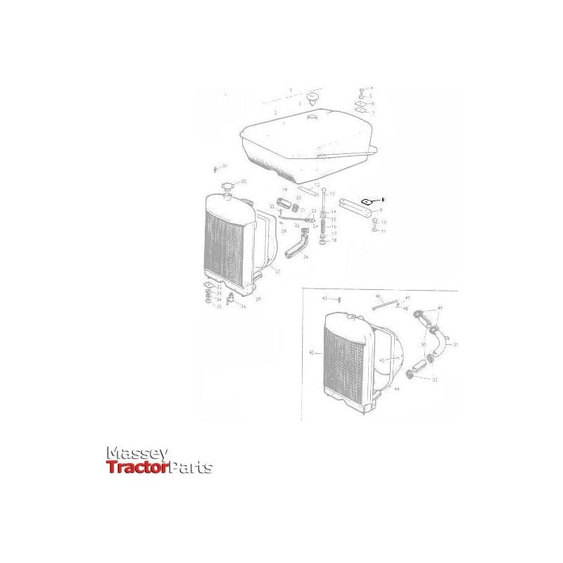 Massey Ferguson Pad Tank Mount - 826785M1 | OEM | Massey Ferguson parts | Fuel Tanks-Massey Ferguson-Engine & Filters,Farming Parts,Fluid & Fuel Delivery & Storage,Fuel Delivery Parts,Fuel Tank,Fuel Tanks,Tractor Parts,Water Extractors,Workshop & Merchandising,Workshop Consumables