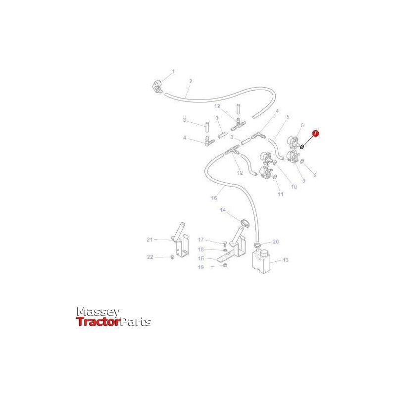 Massey Ferguson Padding Black - 4270221M1 | OEM | Massey Ferguson parts | Tractor Spool Valves-Massey Ferguson-Dust Caps,Farming Parts,Hydraulic Couplings,Hydraulics,Tractor Parts