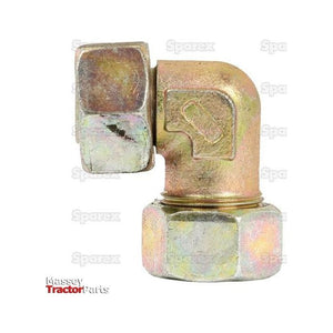 Hydraulic Metal Pipe Angled Stud Coupling E.W.V. 25S 90 compact standpipe
 - S.34354 - Farming Parts