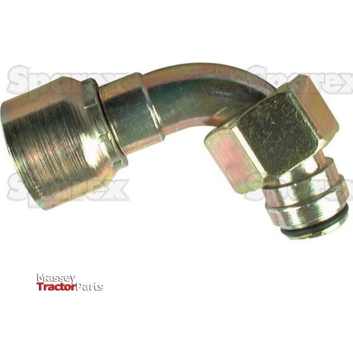 Parker Metric  Hose Insert 1/4'' x M14 x 1.50  Female 90Â° Swept Swivel Heavy Series - S.3431404 - Farming Parts