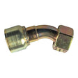 Introducing the Parker Metric Hose Insert 5/8'' x M30 x 2.00 (20S) Female 135° Swept Swivel Heavy Series - S.3443010, a Sparex metal hydraulic hose fitting with a 135-degree bend and hexagonal nut end, featuring a Metric Thread for connecting hoses in hydraulic systems. Ideal for heavy series applications.