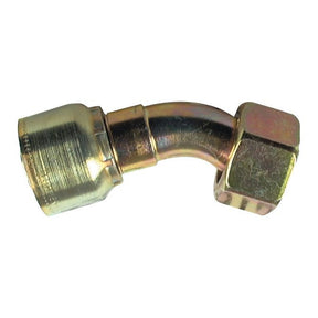 Introducing the Parker Metric Hose Insert 5/8'' x M30 x 2.00 (20S) Female 135° Swept Swivel Heavy Series - S.3443010, a Sparex metal hydraulic hose fitting with a 135-degree bend and hexagonal nut end, featuring a Metric Thread for connecting hoses in hydraulic systems. Ideal for heavy series applications.