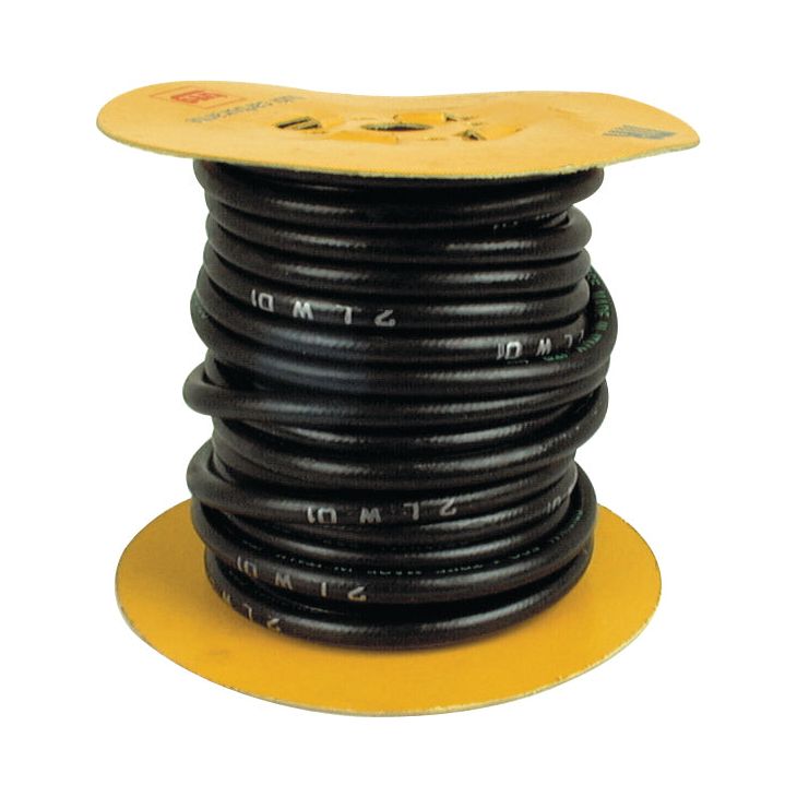 A spool of Smooth Fuel Hose - 10 x 16mm x 10M - S.20435 by Sparex, coiled around a yellow reel.