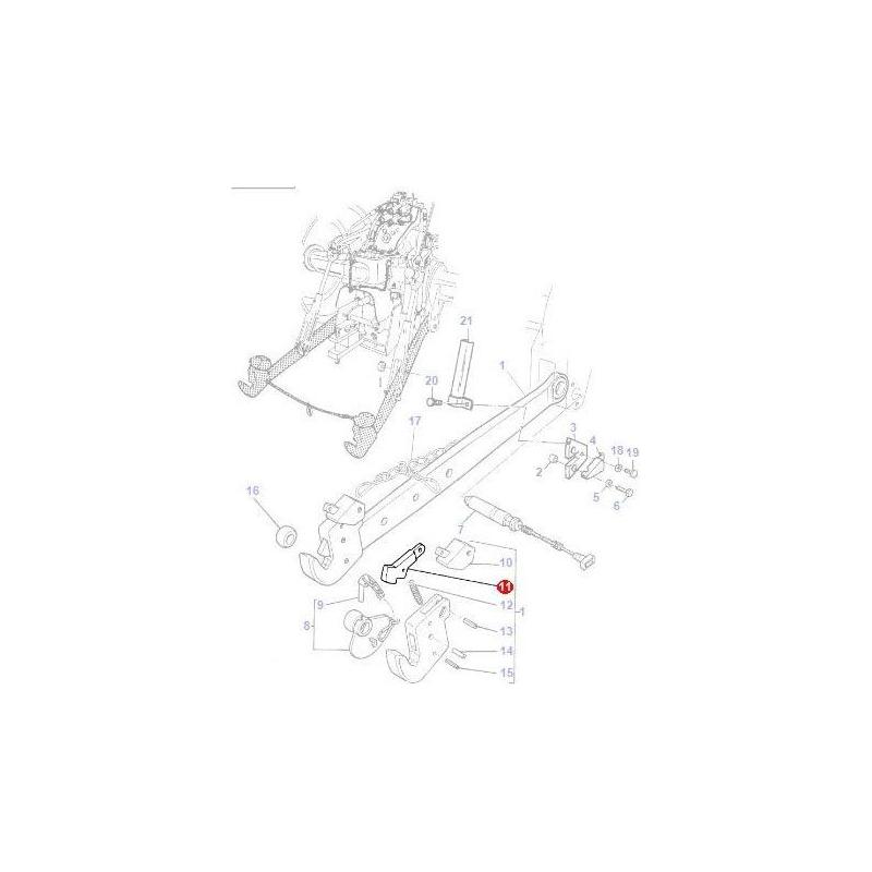 Massey Ferguson Pawl - 3194583M1 | OEM | Massey Ferguson parts | Linkage-Massey Ferguson-Drawbars,Farming Parts,Linkage,PTO & Linkage,Tractor Parts