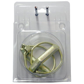A pair of Sparex Pear Linch Pins (Ø15mm x 60mm) enclosed in Agripak plastic packaging.
