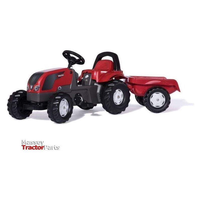 Pedal Tractor with Trailer - V42201450-Valtra-Els PW 17955,Merchandise,Model Tractor,On Sale,ride on,Ride-on Toys & Accessories