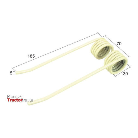 Pick-Up Haytine - - -  Length:185mm, Width:70mm,⌀5mm - Replacement for Rivierre Casalis, PZ
 - S.78965 - Massey Tractor Parts