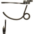 Pigtail tine - 30x30x490 LH (Low Clearance), Sparex Part No. S.74820, ideal for Sparex Universal Tractors. Isolated on a white background.