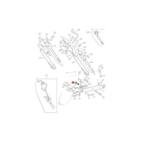 Massey Ferguson Pin Check Chain - 195405M1 | OEM | Massey Ferguson parts | Linkage-Massey Ferguson-Check Chains,Farming Parts,Linkage,PTO & Linkage,Stabilisers,Tractor Parts