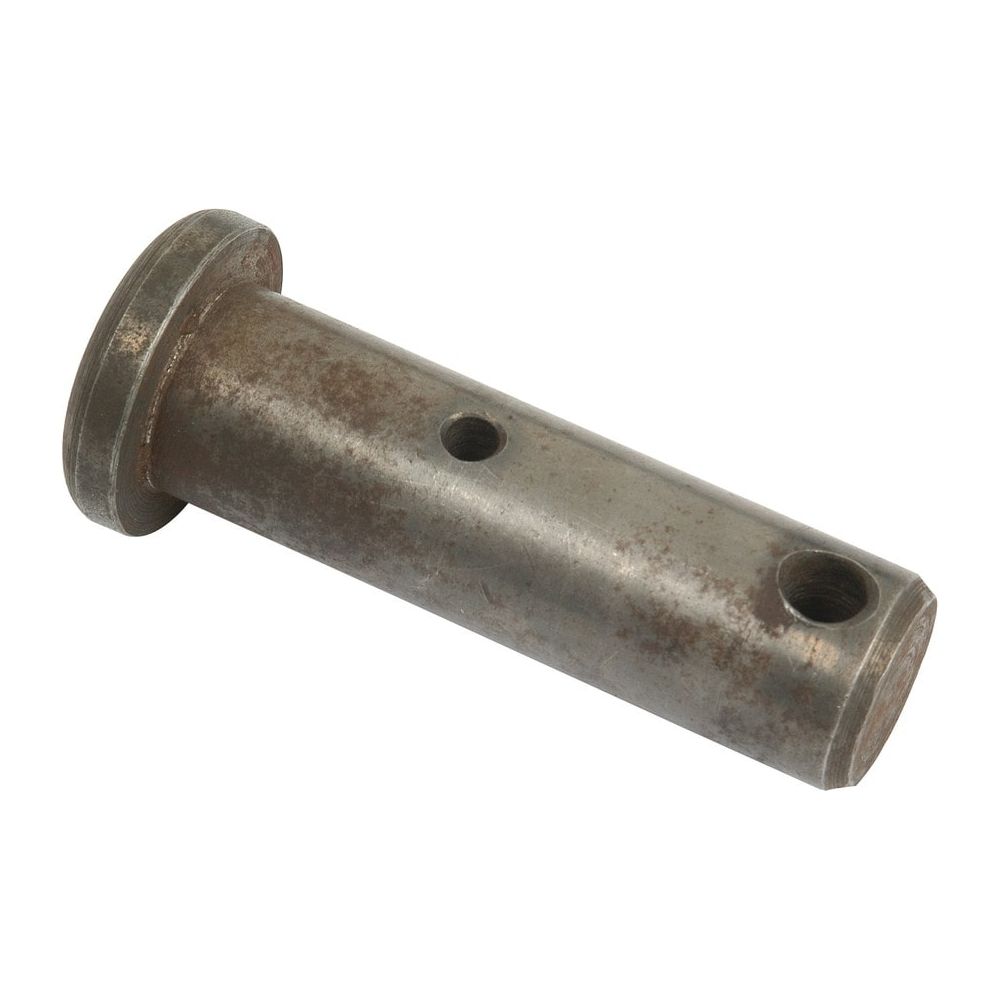 A cylindrical metal pin with two holes and a flange at one end, exhibiting slight rust and wear marks, similar to a vintage International Harvester Power Steering Cylinder Pin, identified as the Sparex Pin (Part No.S.56944).