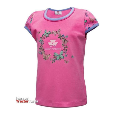 Pink T-Shirt - X993310028-Massey Ferguson-Childrens Clothes,Clothing,Girls,kids,Kids Clothes,Kids Collection,Men & Women Shirt & Polo,Merchandise,On Sale,t-shirt,Women