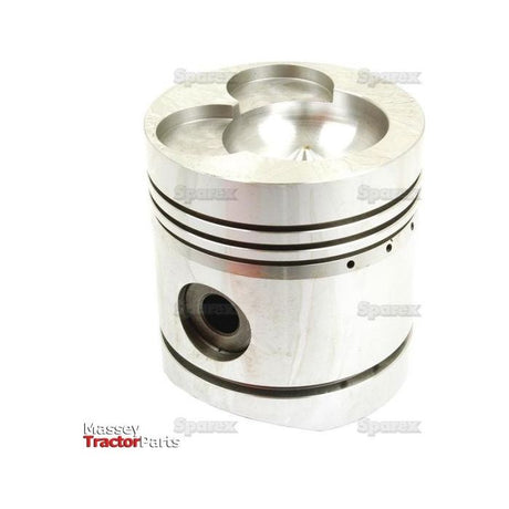 Close-up of a metallic piston with grooves and circular indentations, labeled "Sparex" in the corner, showcasing its precise bore diameter. The product name is Piston (0.020'') - S.57512.