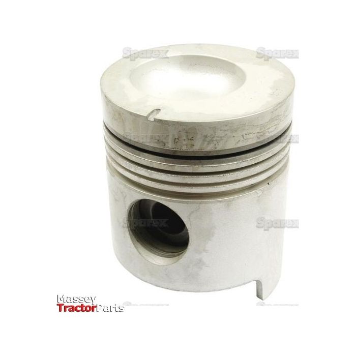 A Sparex Piston (0.030'') - S.61305 with defined grooves, a central indentation, and text markings indicating branding or part information is shown against a white background. The piston illustrates key details such as its bore diameter and compression height.