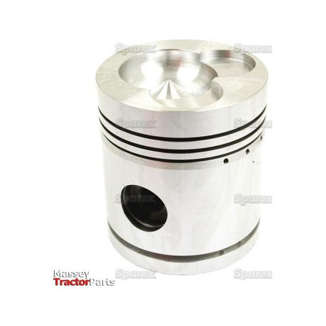 A metallic piston with three grooves and a central hole, featuring a precise 0.040'' Bore Ø, is used in machinery and specifically labeled for Massey tractors under the name "Piston (0.040'') - S.57514" by Sparex.