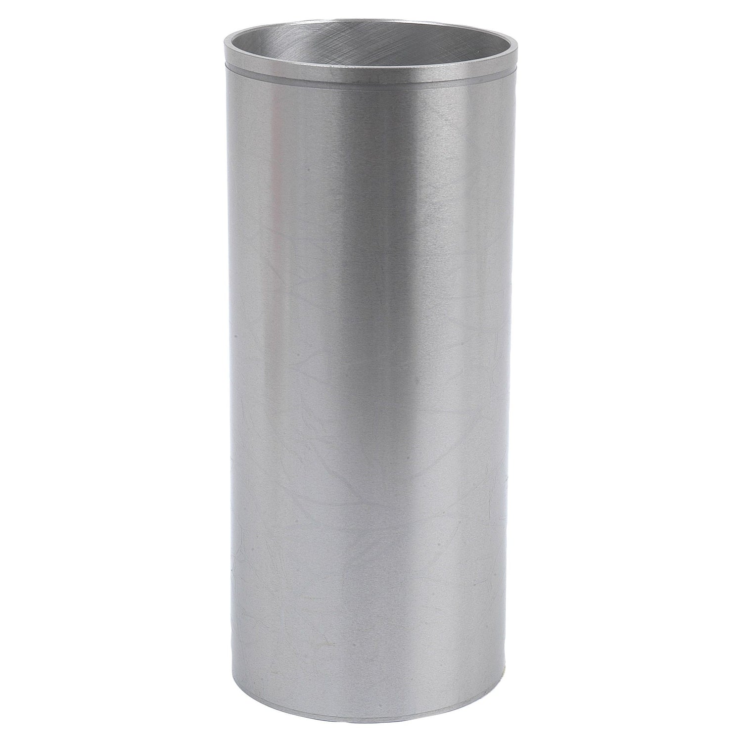 A tall, cylindrical Piston Liner (Finished), Sparex Part No.S.40433, featuring a smooth metallic surface and a slightly beveled top edge, reminiscent of the precision craftsmanship seen in Massey Ferguson engineering.