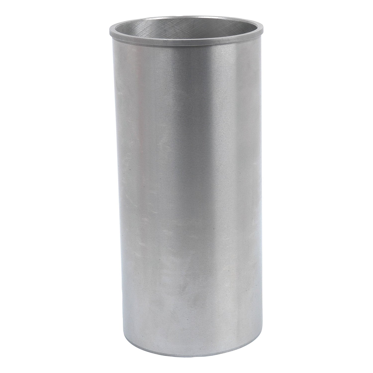 A cylindrical, metallic container with a smooth surface and an open top, featuring the quality of the Sparex Brand Piston Liner (Finished), Part No. S.41373.