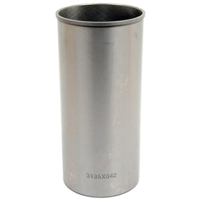 A cylindrical metal object resembling a Piston Liner (Finished) with the marking "3135X042" engraved near the base, identified as Sparex Part No. S.42431.