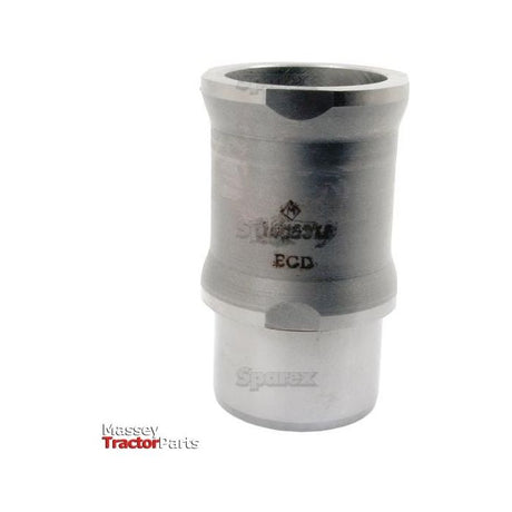A metallic cylindrical coupling or connector with the brand name "Sparex" engraved on it, set against a white background. The text "Massey Tractor Parts" is visible at the bottom left, indicating an 80mm bore wet liner. This product is identified as a Piston Liner (Finished) with Sparex Part No. S.43176.
