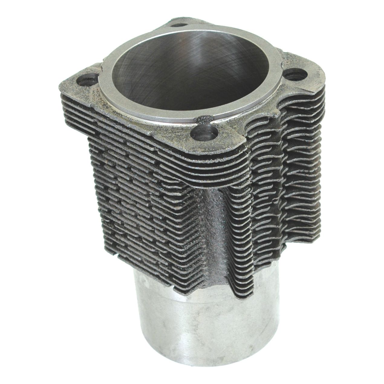 A Sparex Piston Liner (Finished) with a 102mm bore and multiple cooling fins, designed for optimal heat dissipation, bearing the part number S.58897.