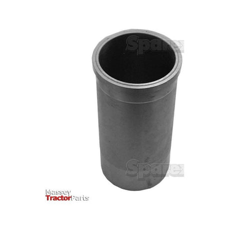 A finished piston liner, labeled as "Piston Liner (Finished) | Sparex Part No. S.66374", with "Sparex" and "Massey Tractor Parts" logos in the background, sits next to a label indicating it has a 100mm bore.