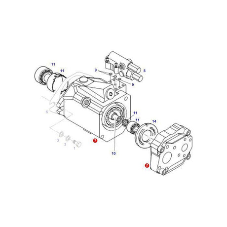 Piston Pump - G412940010012 - Massey Tractor Parts