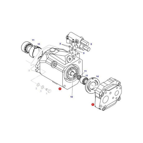 Piston Pump - G716940010013 - Massey Tractor Parts