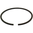 A circular black ring with a gap, identified as the Piston Ring - Hydraulic Cylinder (Sparex Part No. S.42231) from Sparex, typically used for securing components in mechanical applications like the hydraulic cylinder of a Massey Ferguson tractor.