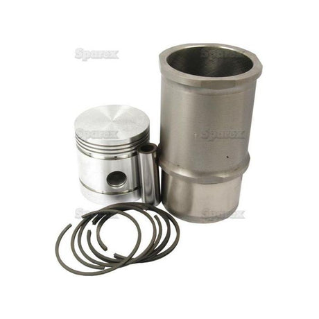 The Sparex Piston Ring and Liner Kit (Sparex Part No. S.42275) features an 85mm bore, complete with a piston and cylinder sleeve that are meticulously arranged with piston rings against a plain background.