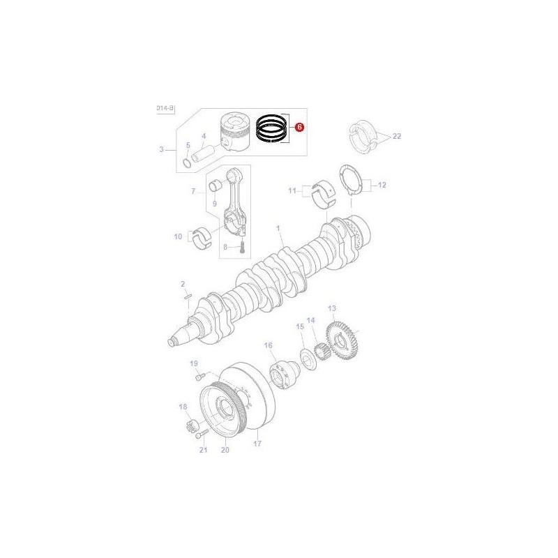 Massey Ferguson Piston Ring Set - V836640078 | OEM | Massey Ferguson parts | Engine Parts-Massey Ferguson-Block Components,Engine & Filters,Engine Parts,Farming Parts,Hydraulic Cylinders & Rams,Hydraulic Ram Parts,Hydraulics,Liners,Pistons,Rings,Tractor Hydraulic,Tractor Parts